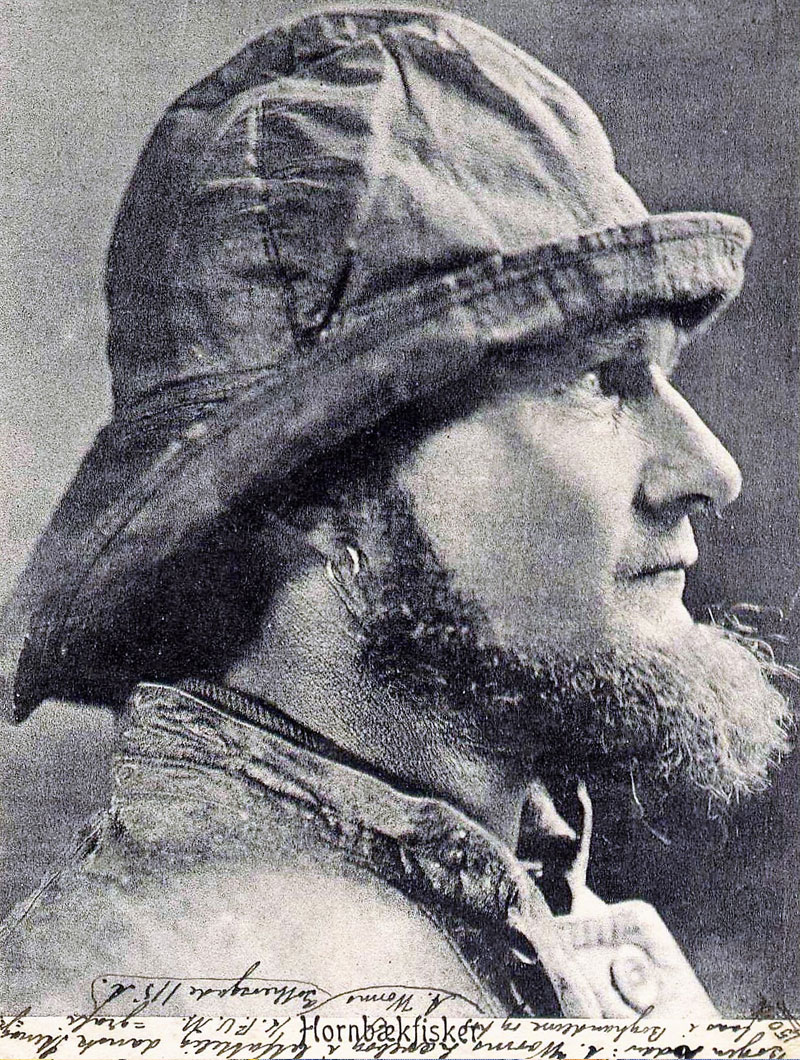 fisker_julius_jensen_aar_1880 Hornbæk i billeder, Fisker Julius Jensen, 1880